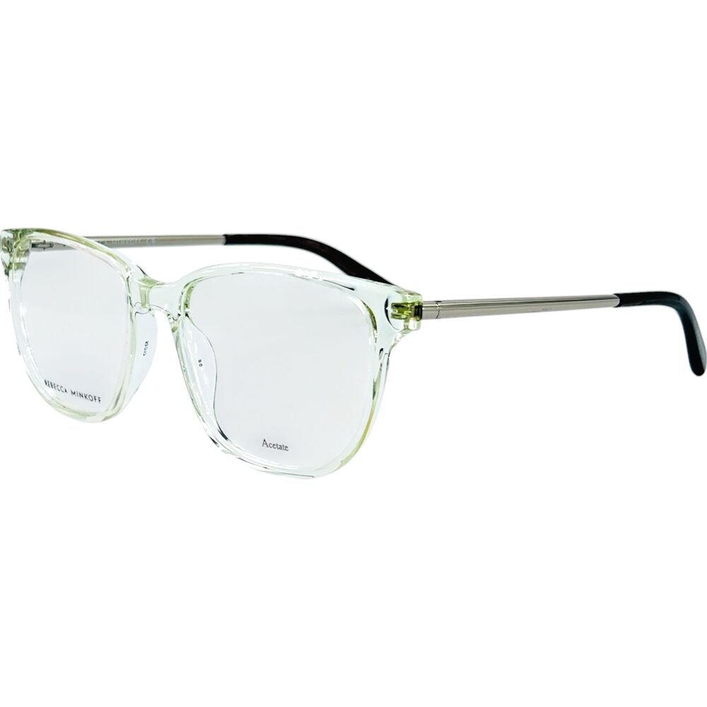 Rebecca Minkoff Clear Transparent Frame Glasses with Silver Temples